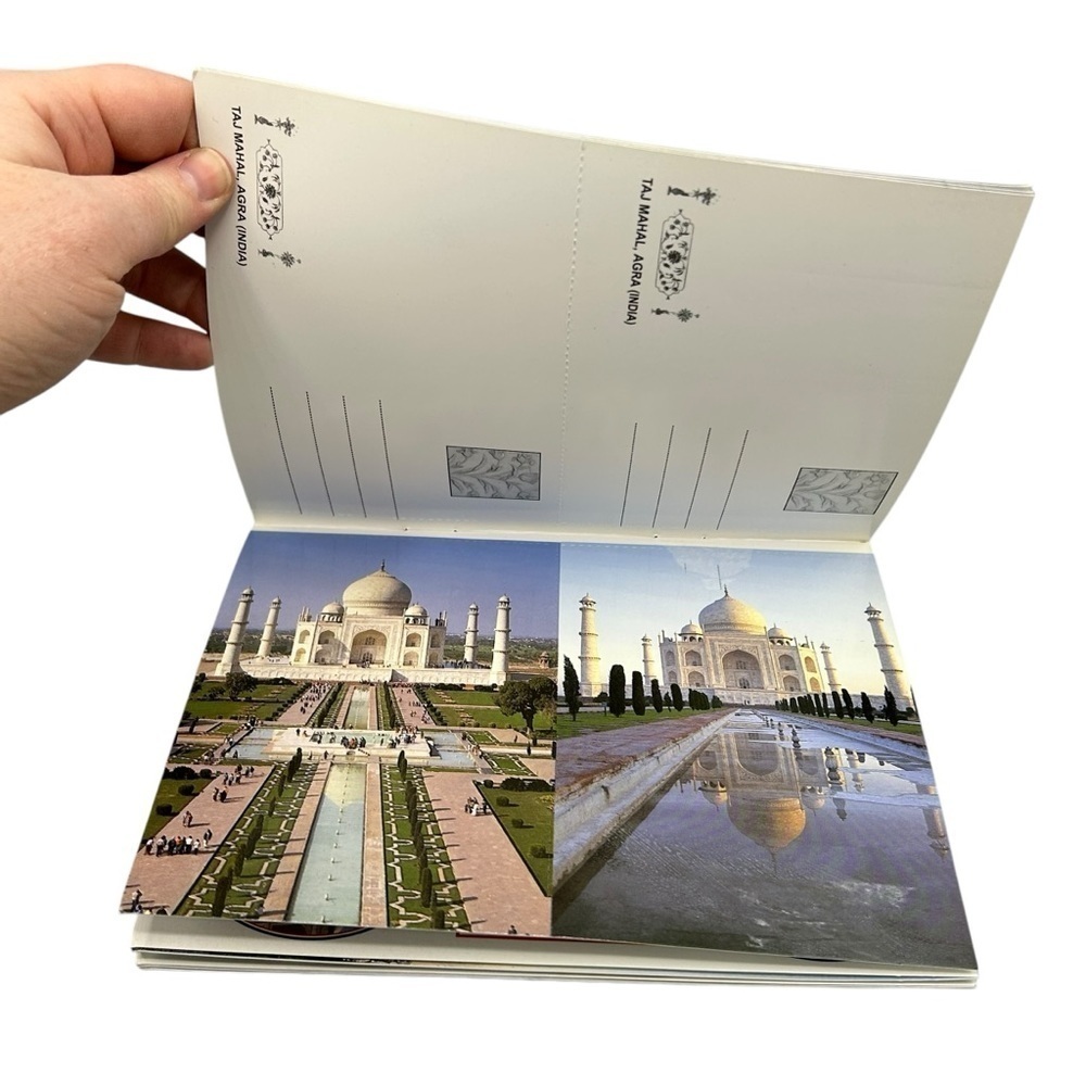 AGRA FOREST & TAJ MAHAL POSTCARDS STUNNING  COLLECTIBLE TRAVEL SOUVENIRS - Picture 3 of 9